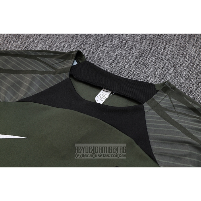 Chandal del Barcelona Manga Corta 2023-2024 Verde Oscuro - Pantalon Corto
